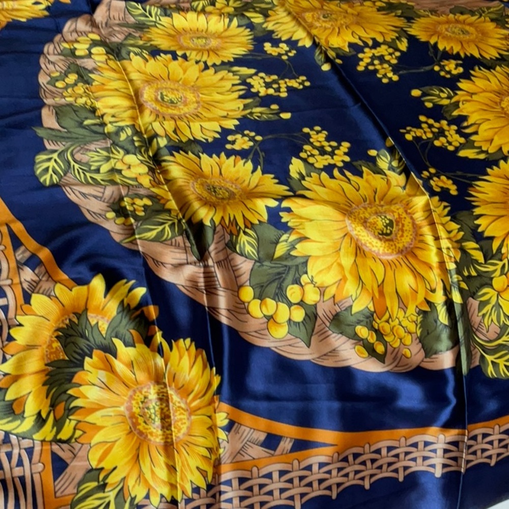 Sunflower Silk Scarf - Picture 4 of 9